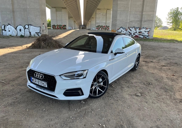 Audi A5 cena 118000 przebieg: 67000, rok produkcji 2018 z Warszawa małe 781